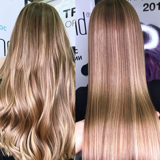 Мелирование на темно русые волосы фото до и после