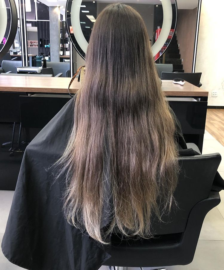 Мелирование волос фото на темные волосы с челкой фото