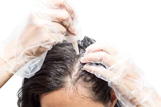Окрашивание корней волос тониками