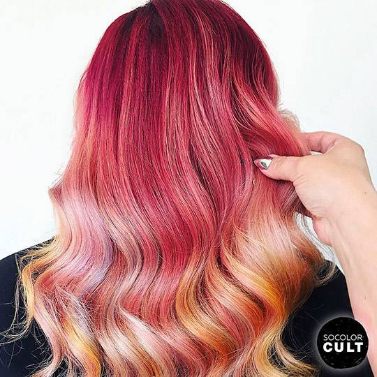 Розовая медь рыжий цвет волос